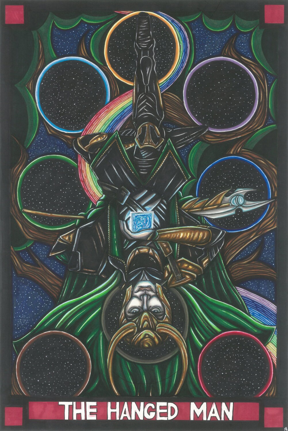 MARVEL Tarot Loki postcard PRINT Etsy