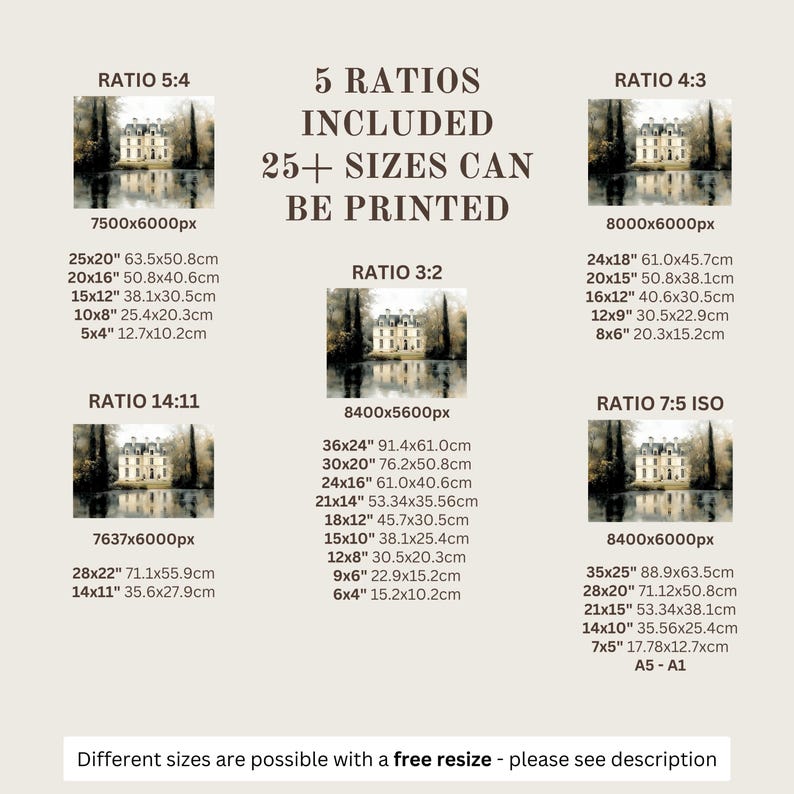 Elegant chateau wall decor for family room — Soft brushstrokes and romantic morning light create a tranquil focal point in your space.