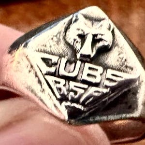 Boy Scouts of America - Cub Scouts - Cubs BSA Vintage Sterling Silver - Ring Size 6