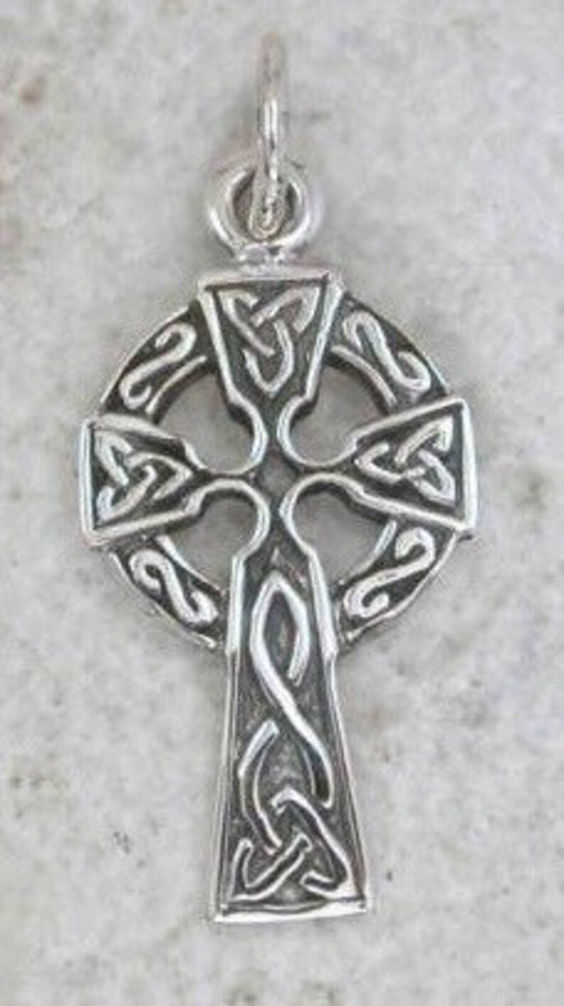 Sterling Silver CELTIC KNOT Cross Religious Medal Pendant on Etsy