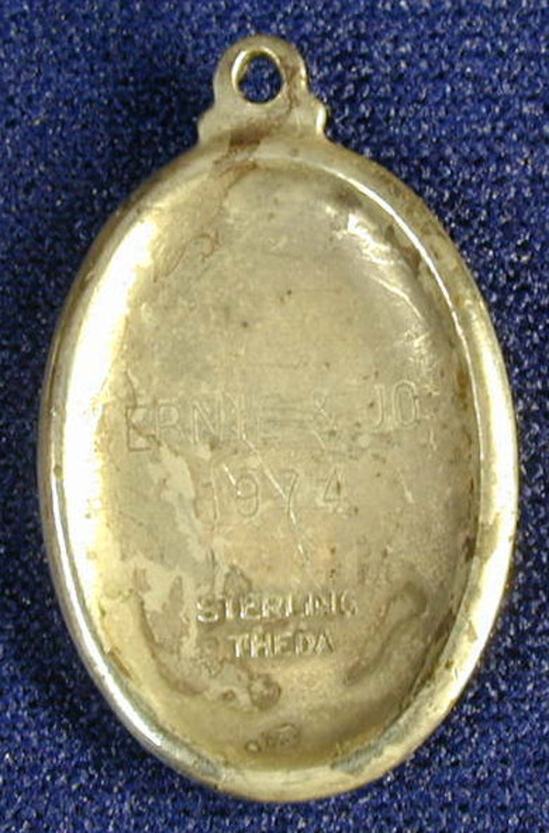 Saint Christopher Vintage Sterling Theda Religious Medal - Etsy