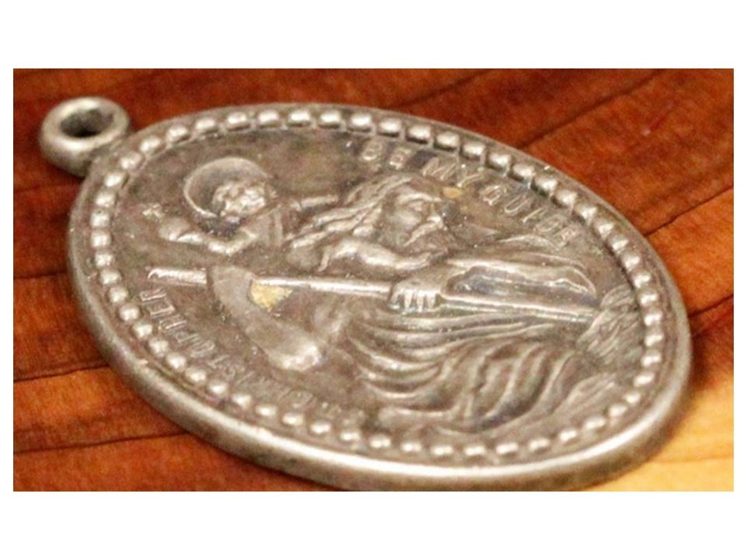 ヴィンテージ セントクリストファー スターリングシルバー メダル