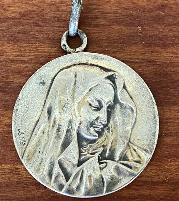 Holy Mary MOTHER of SORROWS Vintage Religious Silver Medal | Etsy