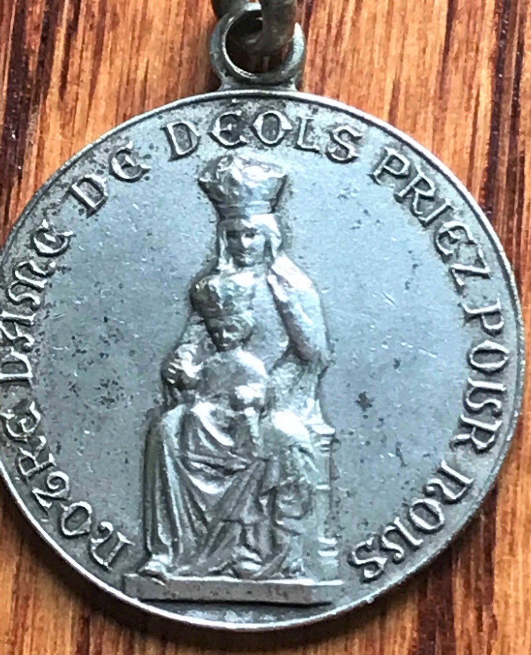 Vintage Notre Dame De Deols French Medal Pendant - Etsy