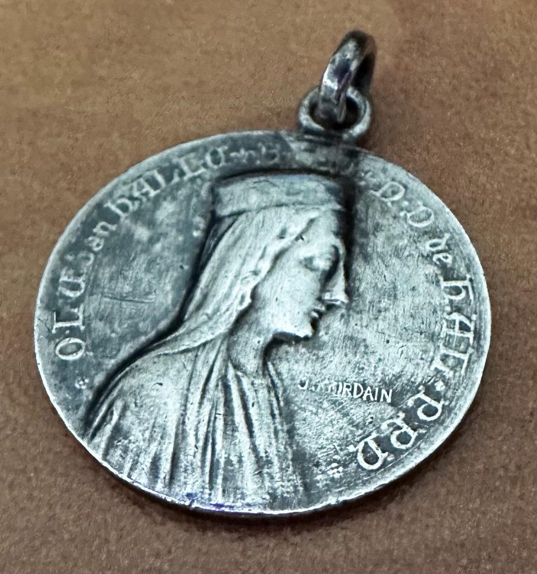 Vintage Notre Dame of Hal Medal: Sterling Silver Religious Pendant - Etsy