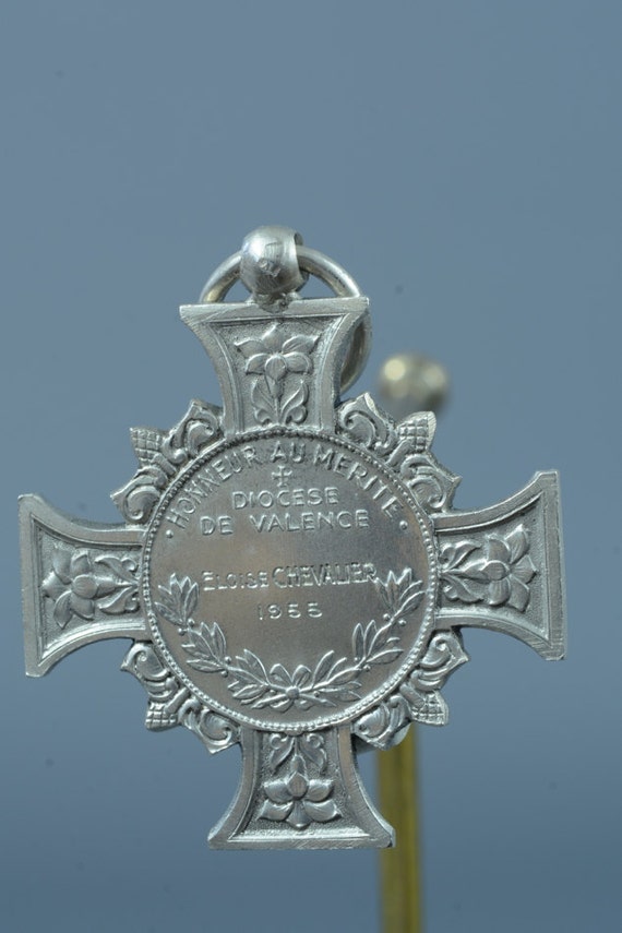 Large Saint Apollinaire Silver Antique Religious … - image 2