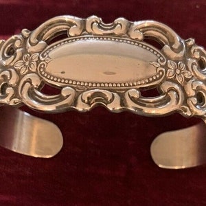 E. J. Towle Vintage Sterling Silver Grand Duchess Cuff Bracelet
