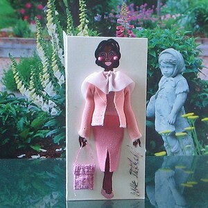 Kleine 3-D-Mode-Grußkarte (The Pretty Pastel 2020 Edition)