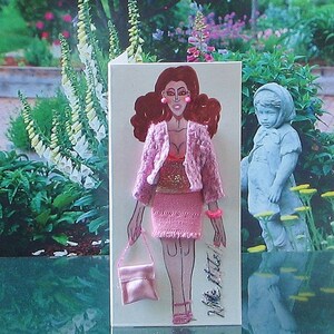Kleine 3-D-Mode-Grußkarte (The Pretty Pastel 2020 Edition)