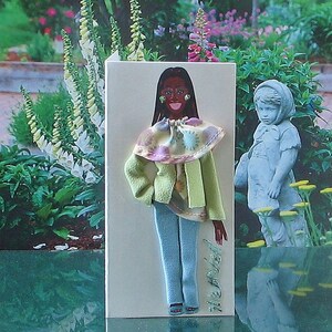 Kleine 3-D-Mode-Grußkarte (The Pretty Pastel 2020 Edition)