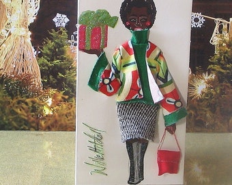 Medium 3-D Fashion Greeting Card (Festive Fashionista Holiday 2019  Edition)