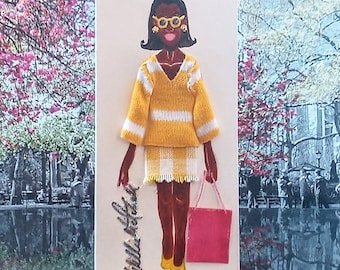 Small 3-D Fashion Greeting Card (Titled: Spring Expression Edition 2023)
