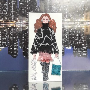 Kleine 3-d-Mode-Grußkarte (NYC Karte Sammlung /New York schicke 2019 Ausgabe)