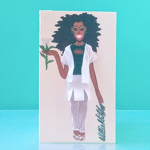 Medium 3-D Fashion Greeting Card (Titled: Chic Aesthetic Spring 2023 Edition)