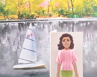 Mini 3-D Fashion Greeting Card (Titled: Teen Vibrance Card Collection Summer Edition '25)