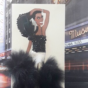 X-Large 3D Mode Grußkarte (Die Supreme Glamour Serie inspiriert von Diana Ross Frühling/Sommer '20)