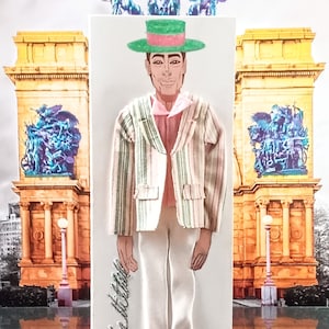 Große 3-D Fashion Grußkarte (Titel: Dapper Dude Card Collection Summer '24 Edition.)