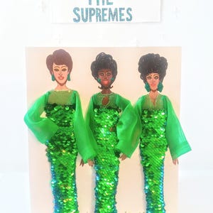 Tarjeta de felicitación de moda 3D de lujo (titulada: Colección de tarjetas Supreme Glamour Girls 2025).