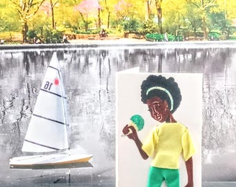 Mini 3-D Fashion Greeting Card (Titled: Teen Vibrance Card Collection Summer Edition '25)