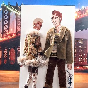 X-Large 3-D Fashion Greeting Card (Titled: The Fashionable Romance Series Winter 2023 Edition)