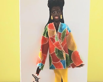 X-Large 3D Fashion Greeting Card (Titled: Dainty Expression Summer 2026 Edition.)