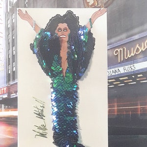 Tarjeta de felicitación de moda 3D X-Large (La serie Supreme Glamour inspirada en Diana Ross Primavera/Verano '20)