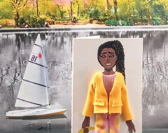 Mini 3-D Fashion Greeting Card (Titled: Teen Vibrance Card Collection Summer Edition '25)