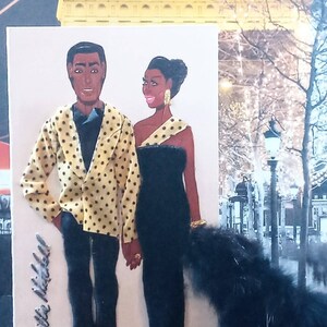 Cartão comemorativo de moda 3-D extragrande (intitulado: Date Night Designs 2023 Edition)