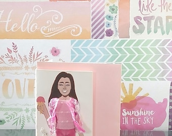 Mini 3D Fashion Greeting Card (Titled: Teen Brilliance 2026 Edition.)