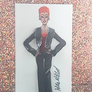 Biglietto di auguri di moda X-Large 3D (Titolo: Elegance of Enchantment Holiday Edition 2021.)