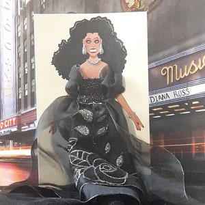 X-Large 3D Mode Grußkarte (Die Supreme Glamour Serie inspiriert von Diana Ross Frühling/Sommer '20)
