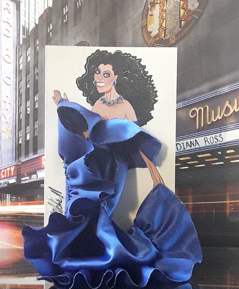 X-Large 3D Fashion Greeting Card The Supreme Glamour Series Inspired by Diana Ross Spring/Summer '20 image 1