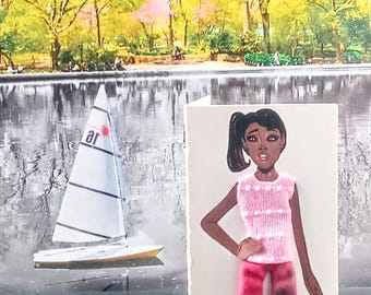 Mini 3-D Fashion Greeting Card (Titled: Teen Vibrance Card Collection Summer Edition '25)