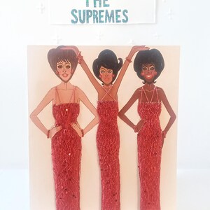 Tarjeta de felicitación de moda 3D de lujo (titulada: Colección de tarjetas Supreme Glamour Girls 2025).