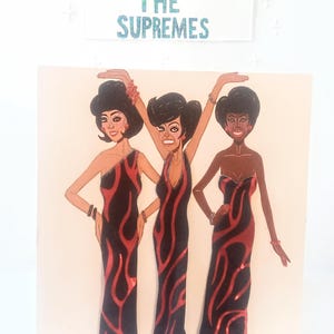 Tarjeta de felicitación de moda 3D de lujo (titulada: Colección de tarjetas Supreme Glamour Girls 2025).
