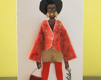 X-Large 3D Fashion Greeting Card (Titled: Dainty Expression Summer 2026 Edition.)