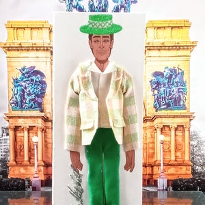 Grande cartão comemorativo da moda em 3-D (intitulado: Dapper Dude Card Collection Summer '24 Exclusive Edition)