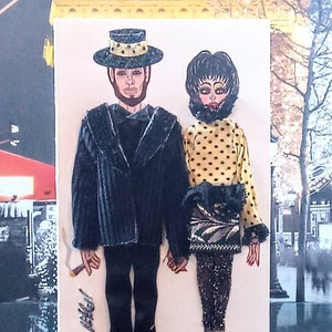 Cartão comemorativo de moda 3-D extragrande (intitulado: Date Night Designs 2023 Edition)