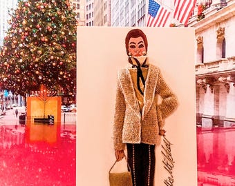 3-D Fashion Post Card (Titled: City Chic Christmas Card Collection 2025)
