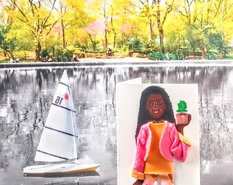 Mini 3-D Fashion Greeting Card (Titled: Teen Vibrance Card Collection Summer Edition '25)