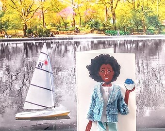 Mini 3-D Fashion Greeting Card (Titled: Teen Vibrance Card Collection Summer Edition '25)