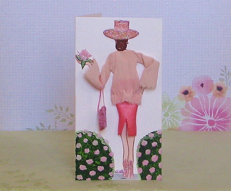 Blossom Beauty Summer 2017 Edition Medium 3-D Fashion Greeting Card