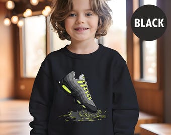 Air Max 95 Big Bubble Neon Yellow Black Grey 2026OG, Match Dripping Shoe, AJ10s