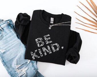 Retro Be Kind Sweatshirt Vintage Style Kindness Hoodie