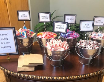 Letreros imprimibles para barra de dulces, graduación, decoración para fiesta de graduación, imprimible para fiesta de graduación, impresión personalizada