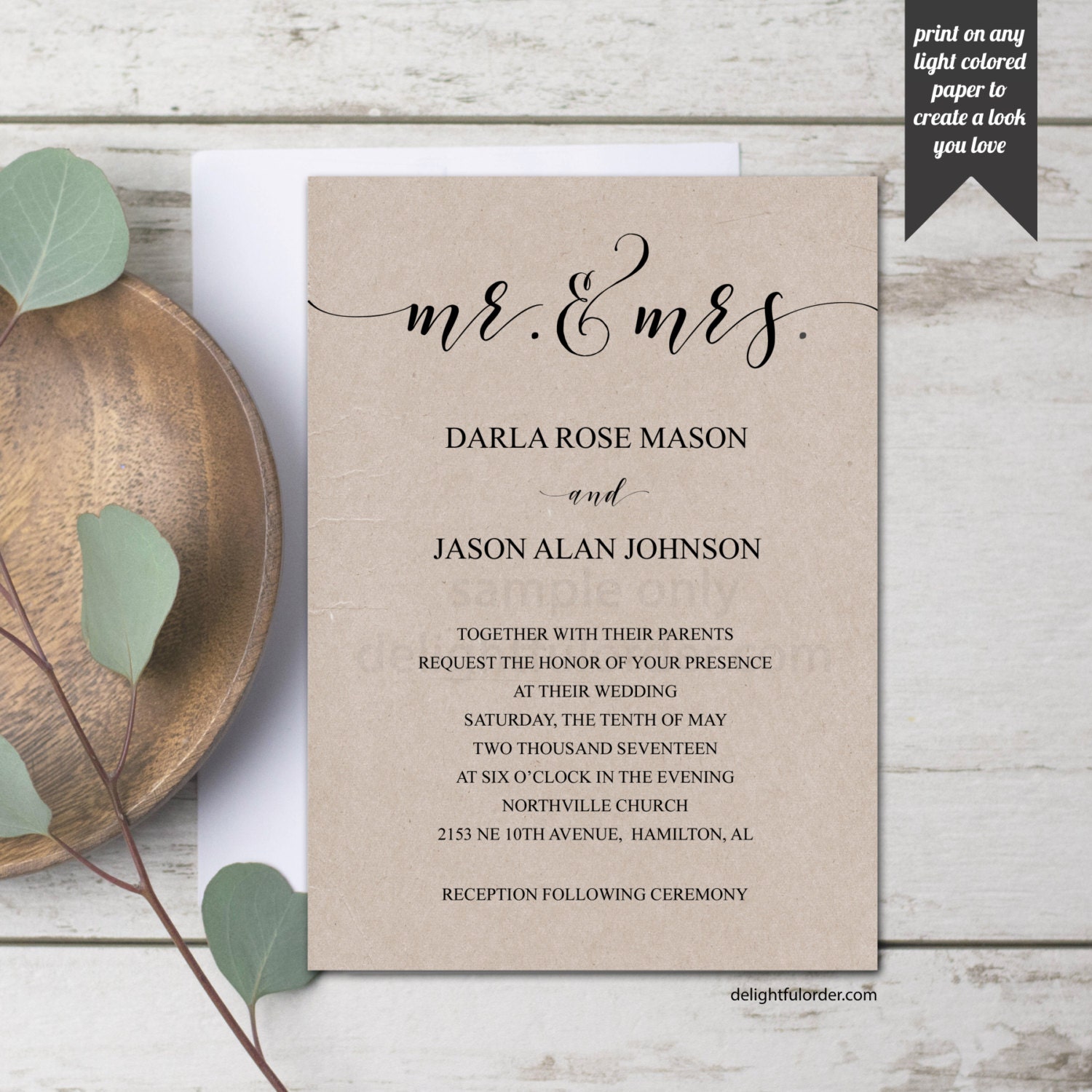 how to write mr and mrs on wedding invitation