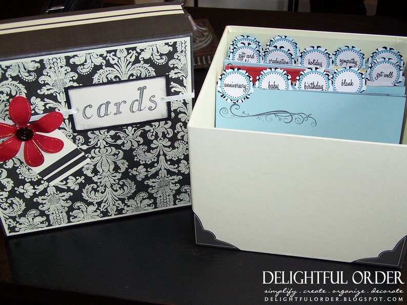 Greeting Card Box Labels PDF Printable File Instant Etsy