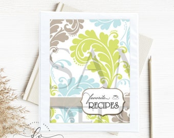 Organizador de carpetas de recetas- (13 páginas) Archivos imprimibles PDF - Descarga digital instantánea