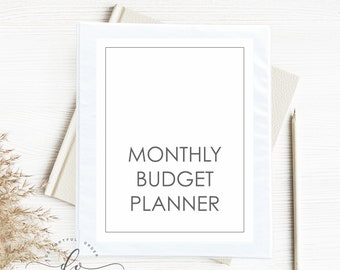 Monthly Budget Payment Tracker  - (12) PDF Printable Files - Jan.-Dec. - Instant Digital Download