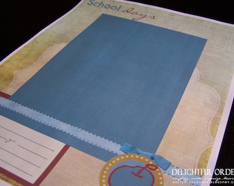 Archivo imprimible PDF del formulario de días escolares - Descarga digital instantánea